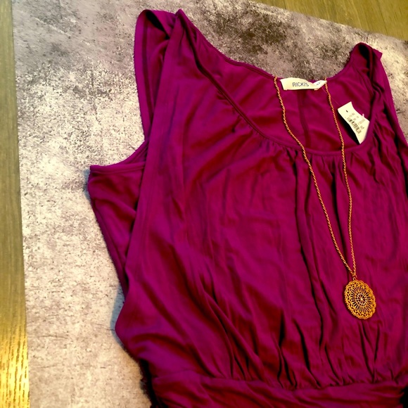 Ricki’s Unique Purple Pink Sleeveless Dress US XL - Picture 2 of 7